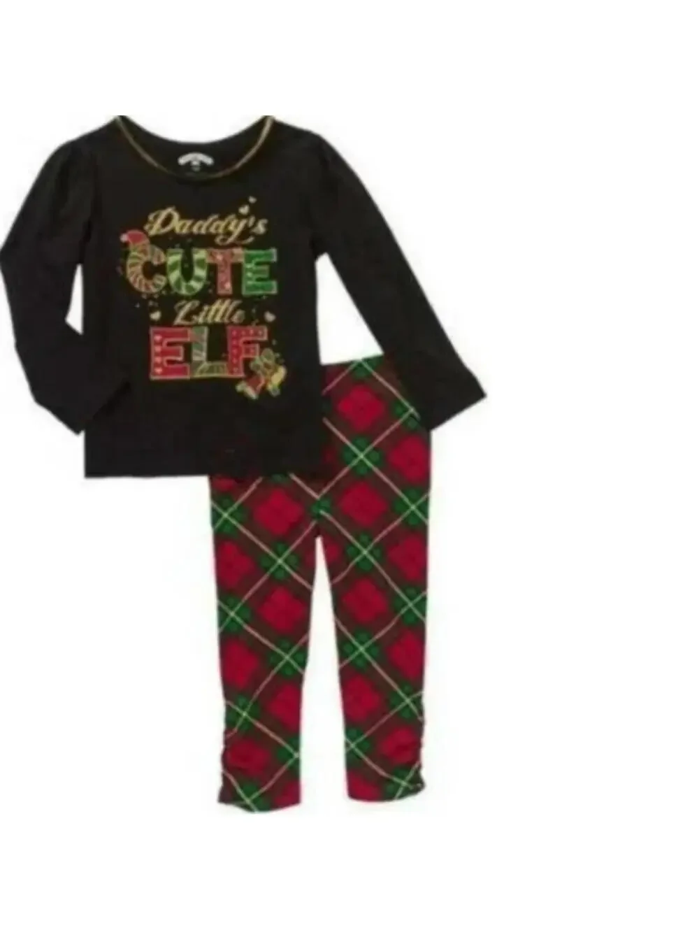 Healthtex 6 Pc Christmas Set Girls 24 mths Shirt & Leggings Tunic Pants Toddler